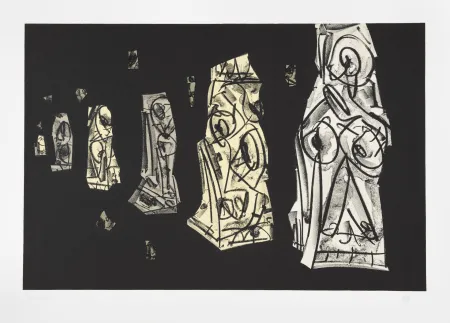 Litografia Saura - Tagebücher Kafka 2