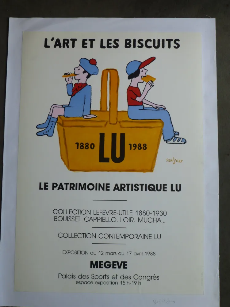 Cartaz Savignac - Le patrimoine artistique LU ,l'art et les biscuits 