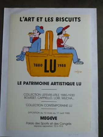 Cartaz Savignac - Le patrimoine artistique LU ,l'art et les biscuits 