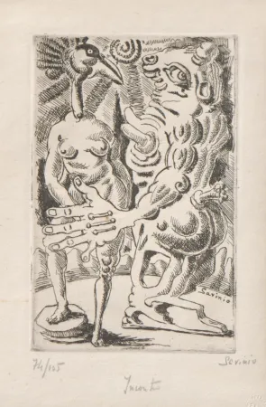 Água-Forte Savinio - Incontro