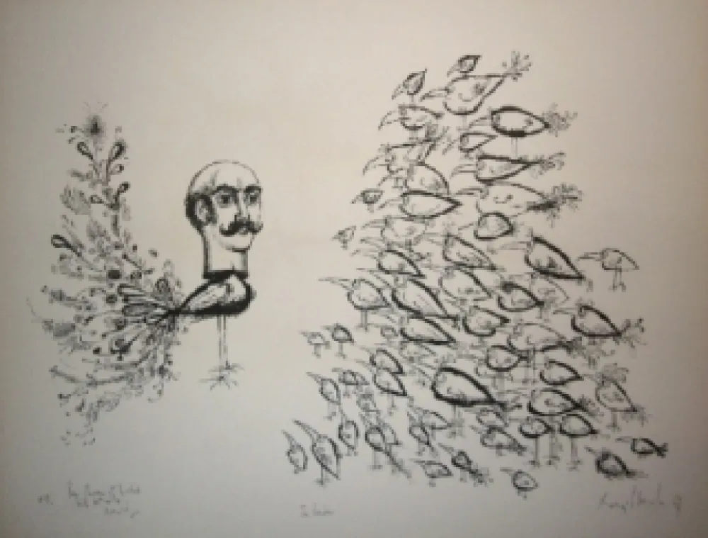 Litografia Scharf - The leader