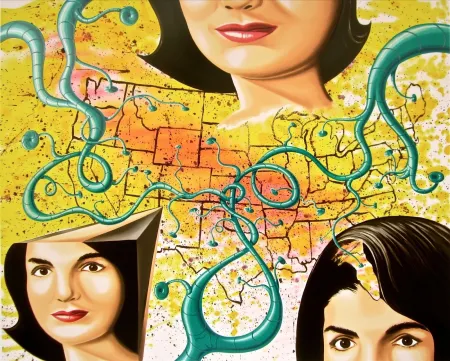 Serigrafia Scharf - The Three Faces of Jackie