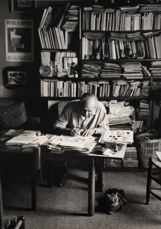 Fotografia Scheidegger - Alberto Magnelli, Paris, um 1951. 