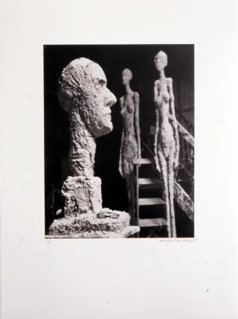 Litografia Scheidegger - Grande tête en plâtre