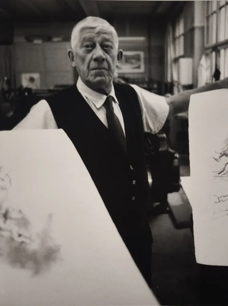 Fotografia Scheidegger - Oskar Kokoschka, 1967.