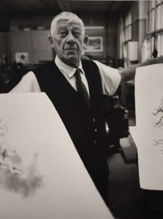 Fotografia Scheidegger - Oskar Kokoschka, 1967.