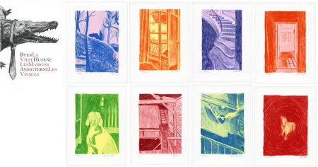 Litografia Schelde - Byen, Husene, Ansigterne/ La ville, Les maisons, Les Visages 