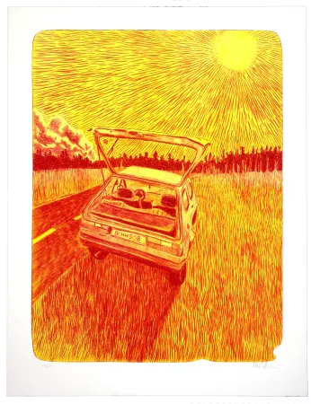 Litografia Schelde - Car