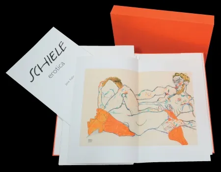 Litografia Schiele - EROTICA - Signé au crayon par / Hand-signed in pencil by JANE KALLIR