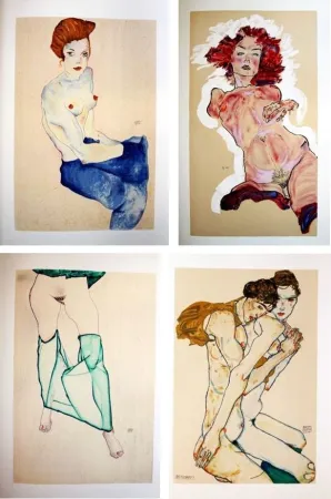 Livro Ilustrado Schiele - Jane Kallir. SCHIELE EROTICA. 20 LITHOGRAPHIES. Le porfolio complet (Anthèse 2007)
