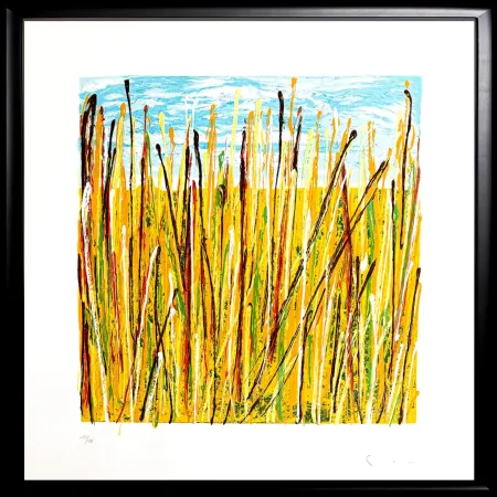 Serigrafia Schifano - Campo di grano