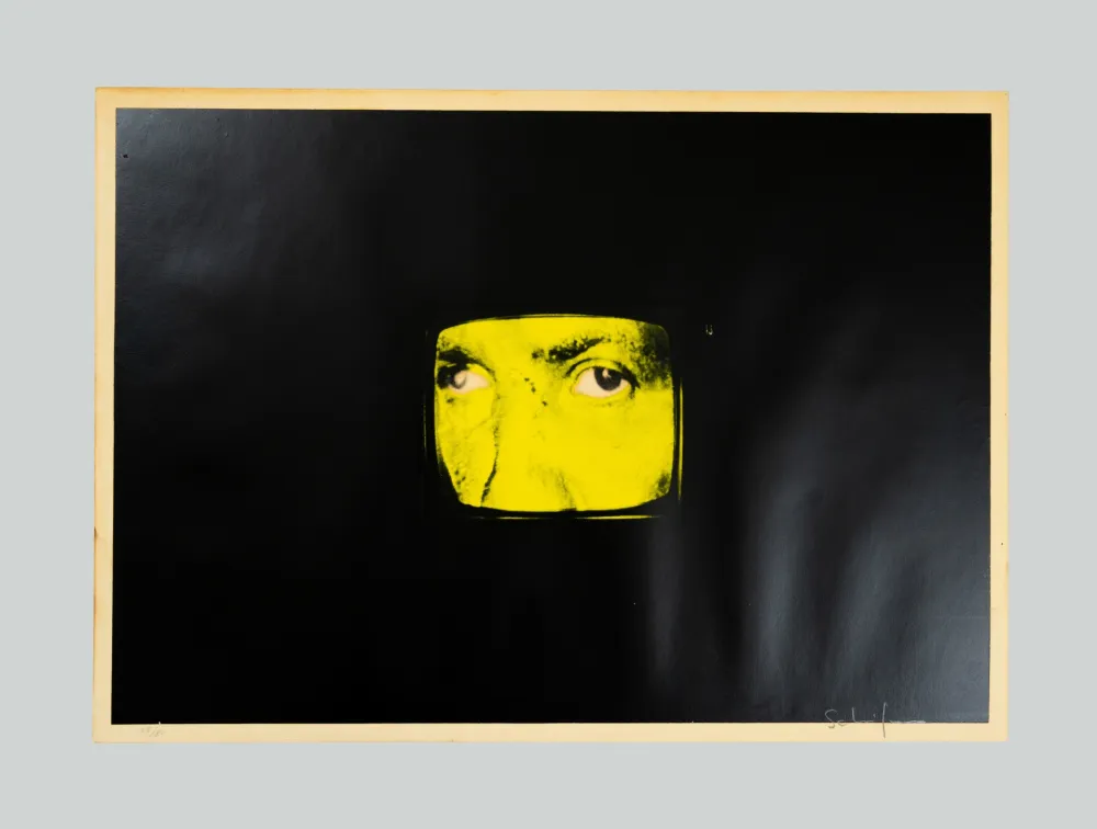 Serigrafia Schifano - Composizione