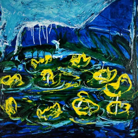 Litografia Schifano - Mario Schifano (1934–1998) - Acquatico - Enamel screen printing - 1988