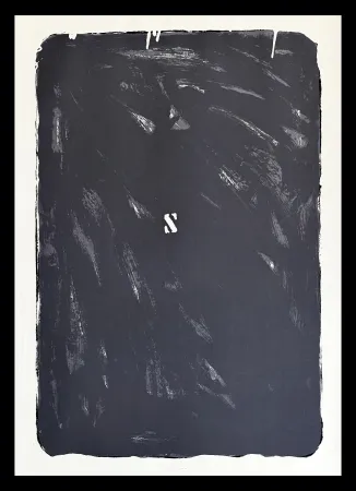 Litografia Schifano - Mario Schifano (1934–1998) - Monochrome - Materic serigraphy with enamels on cardboard - 1975