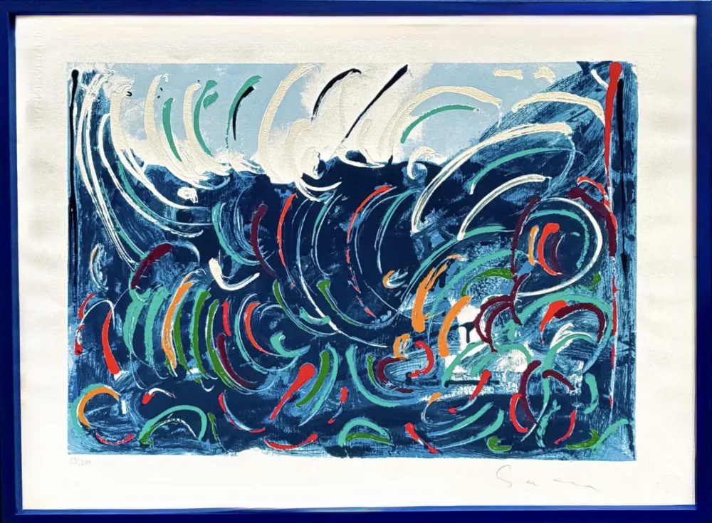 Serigrafia Schifano - Onde (Waves)
