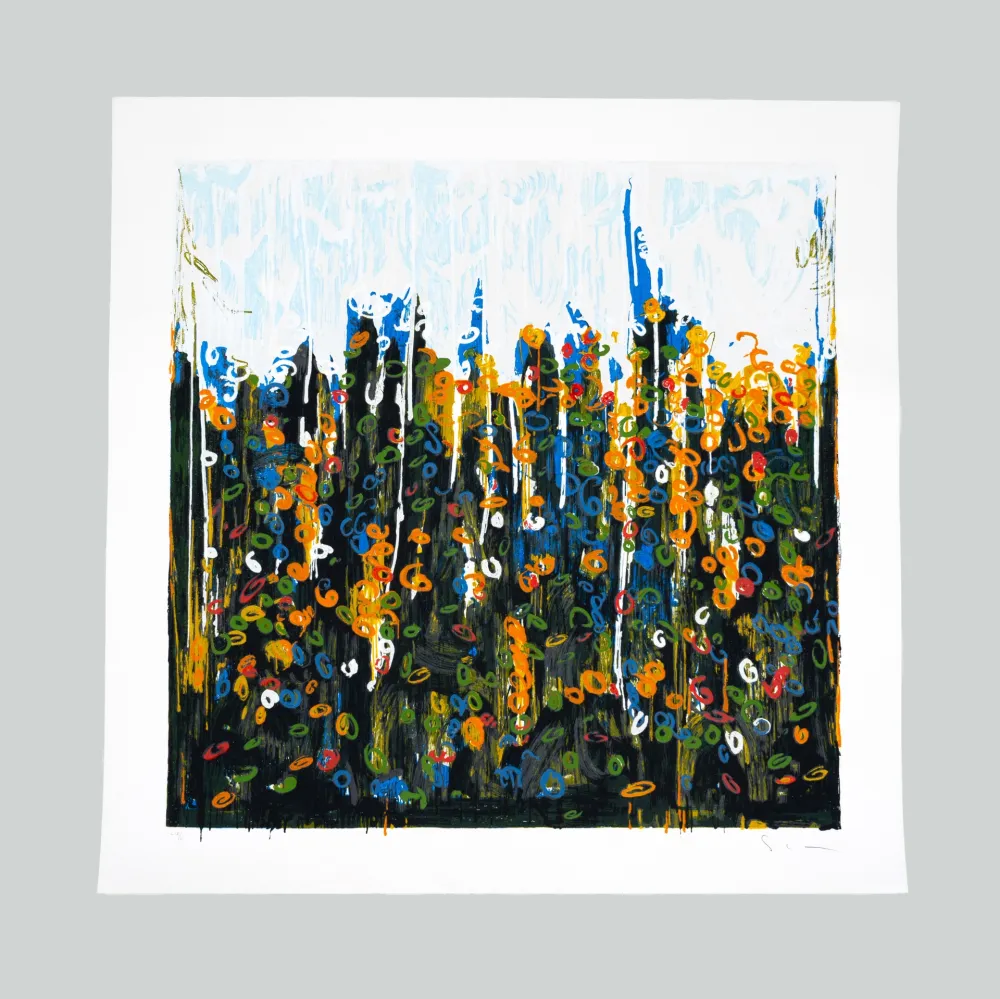 Serigrafia Schifano - Splendore del floricoltore