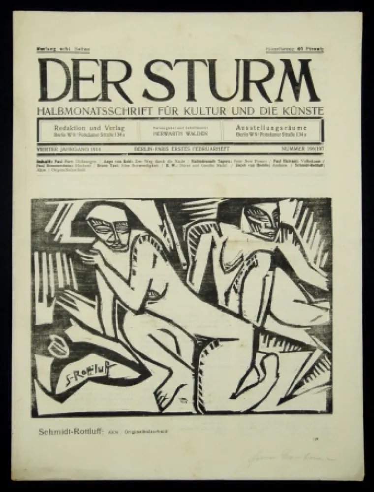 Xilogravura Schmidt-Rottluff - Akte (Nudes)