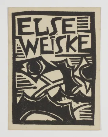 Xilogravura Schmidt-Rottluff - Exlibris Else Weiske