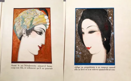 Livro Ilustrado Schmied - HISTOIRE DE LA PRINCESSE BOUDOUR. Conte des mille et une nuits. (1926)