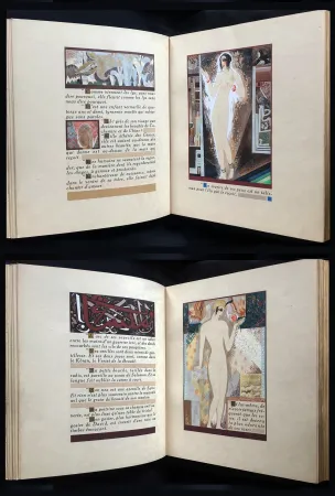 Livro Ilustrado Schmied - J.-C. Mardrus : HISTOIRE CHARMANTE DE L'ADOLESCENTE SUCRE D'AMOUR (1927).