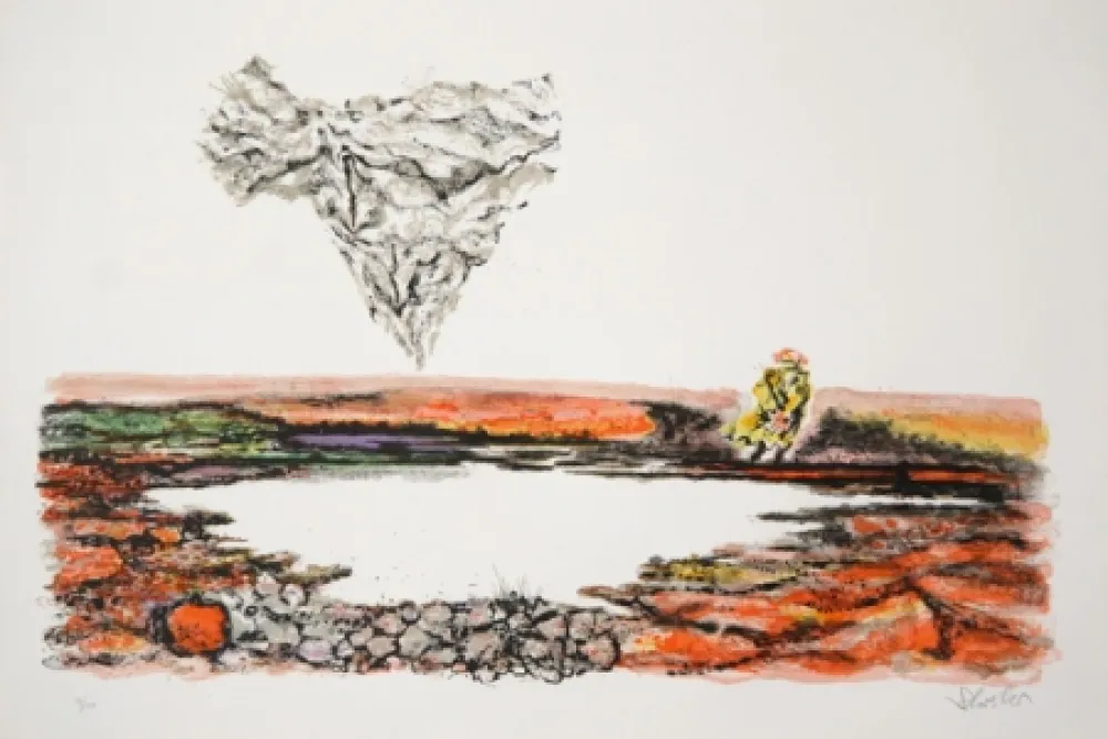 Litografia Schreiber - The Thinker