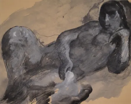 Sem Técnica Schürch - Weiblicher liegender Akt