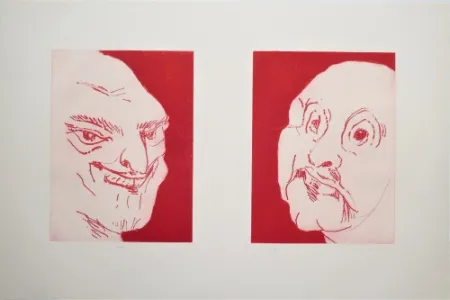 Gravura Schütte - Alte Freunde (Old friends) 2