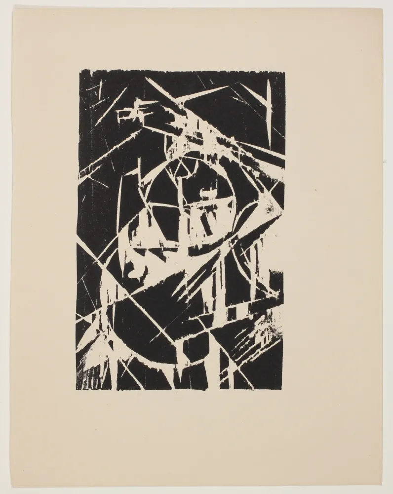 Xilogravura Schwitters - Abstract Composition