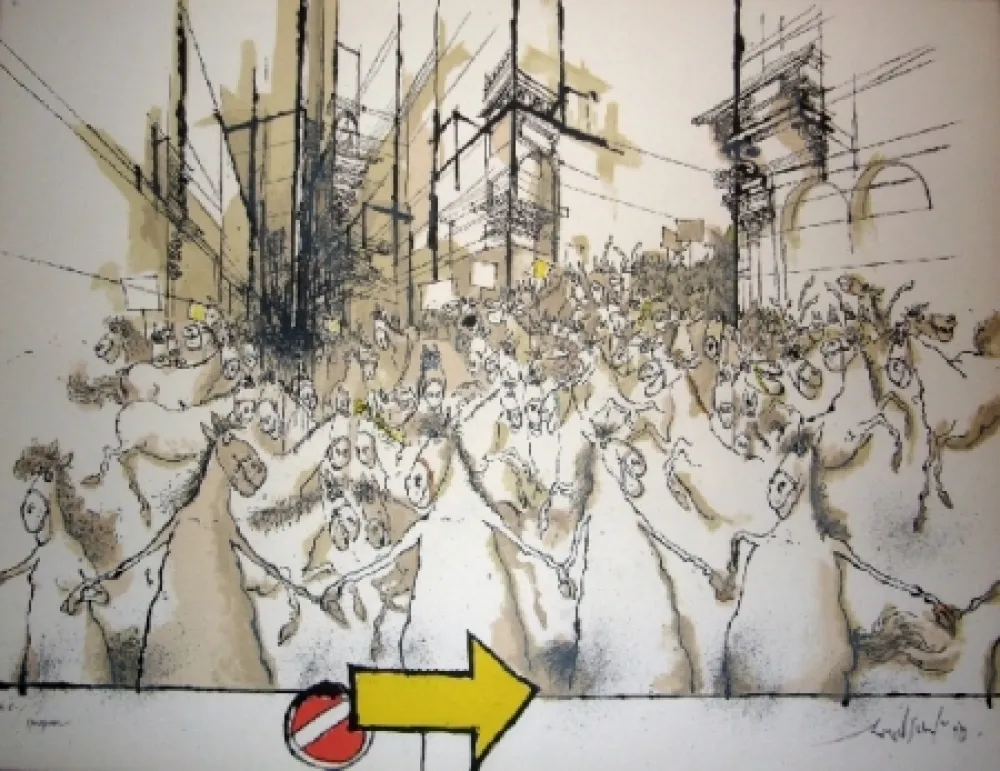 Litografia Searle - Horsepower