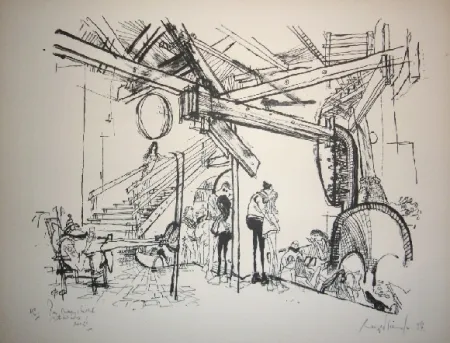 Litografia Searle - Ski