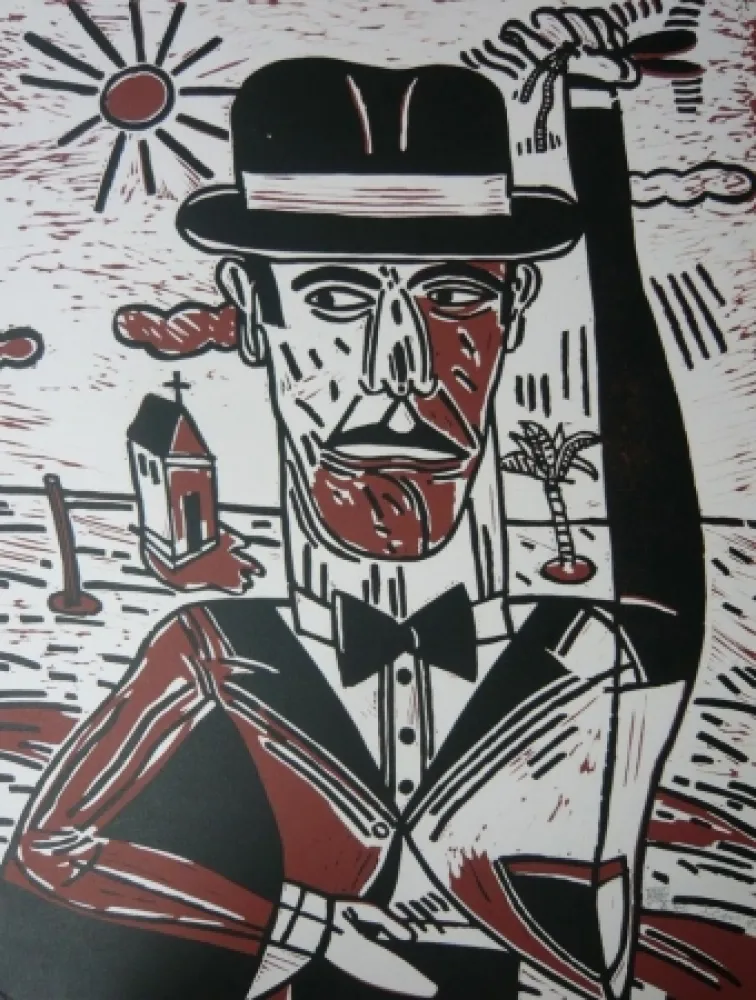 Litografia Segui - Homme aux castagnettes