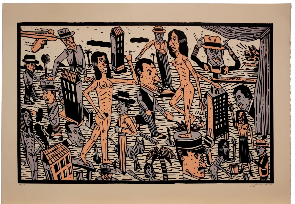 Litografia Segui - Théatre de la ville IV