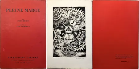 Água-Forte Seligmann - André Breton : PLEINE MARGE. Eau-forte originale de Kurt Seligman (1940)