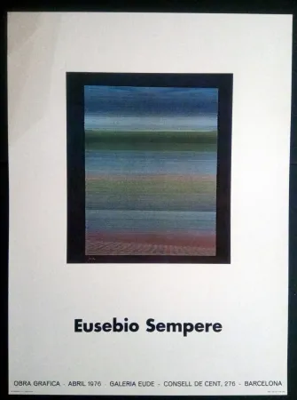 Cartaz Sempere - EUSEBIO SEMPERE GALERIA EUDE 1976