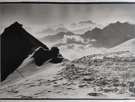 Fotografia Senn - Am Bishorn, 1974.