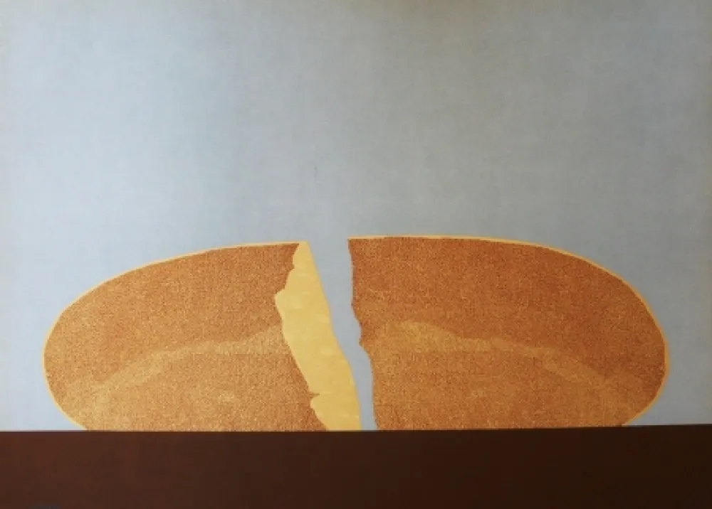 Litografia Serrano - Pan en azul