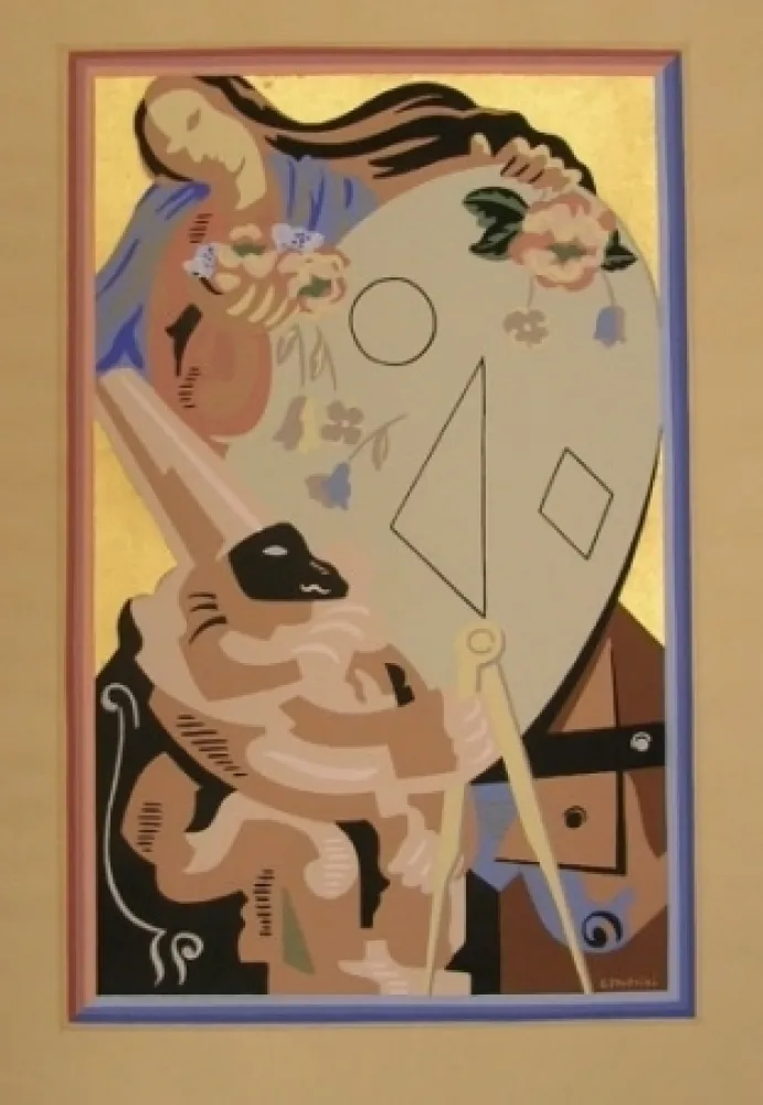 Estêncil Severini - Epilogue (da Fleurs et Masques)