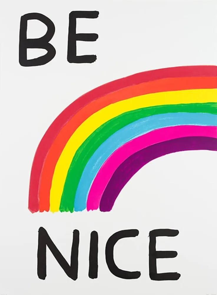 Serigrafia Shrigley - Be Nice