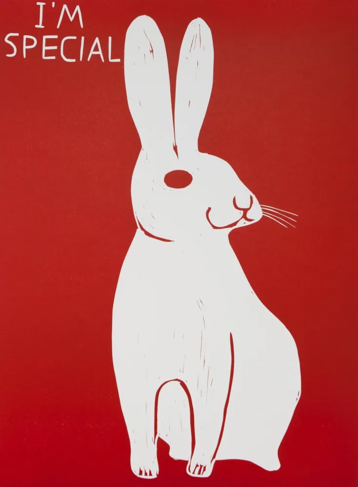 Linogravura Shrigley - I`m Special