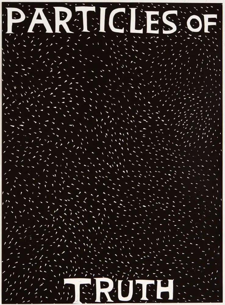 Linogravura Shrigley - Particles of Truth