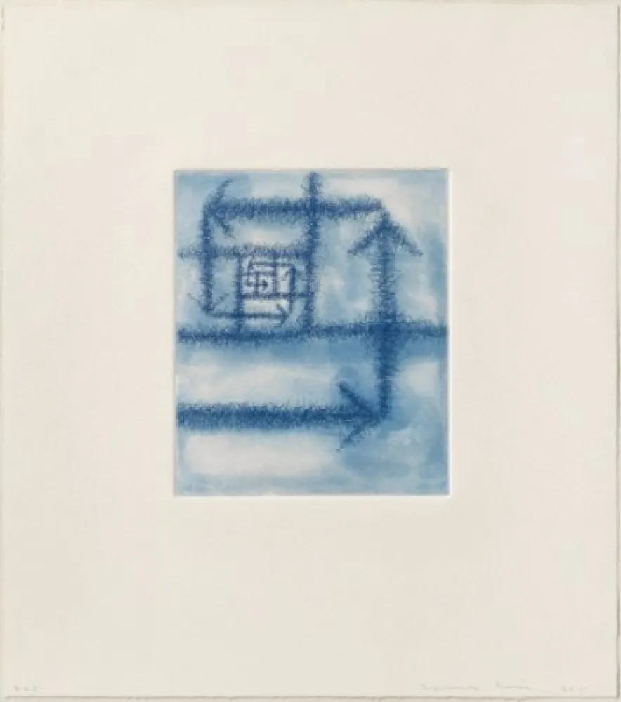 Água-Forte E Água-Tinta Siena - Fletxes ortogonals decreixents