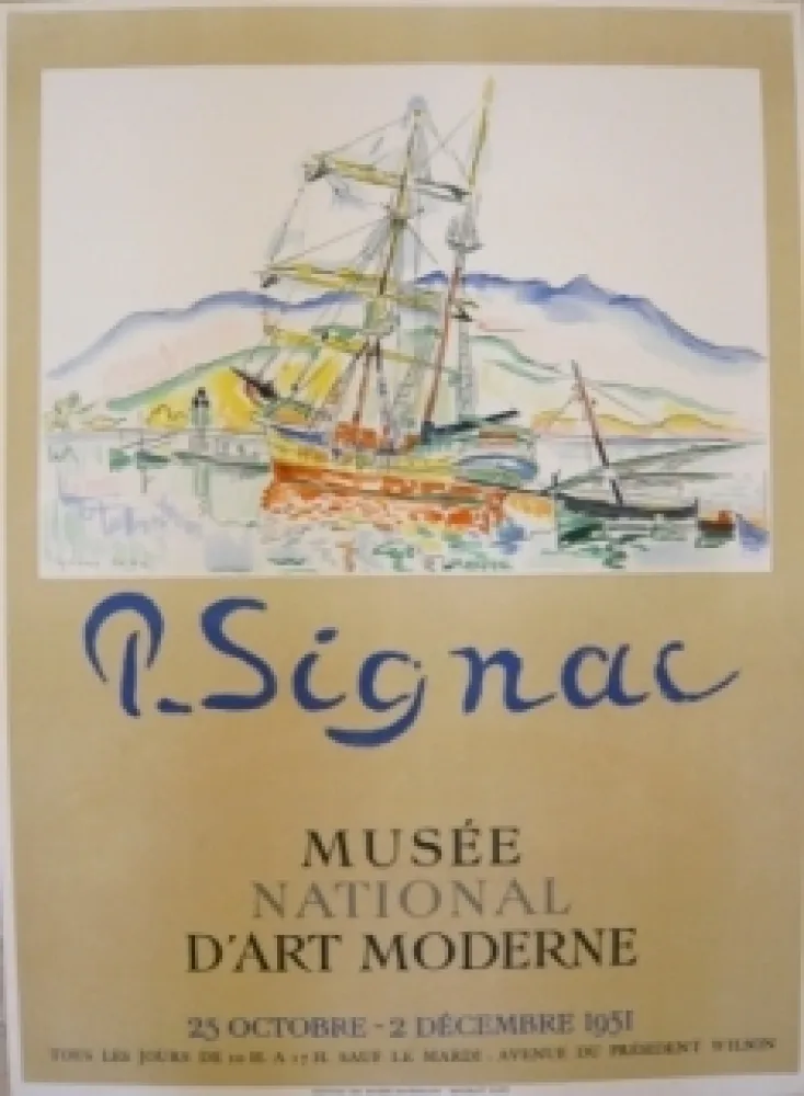 Cartaz Signac - Affiche exposition Musée d'art moderne