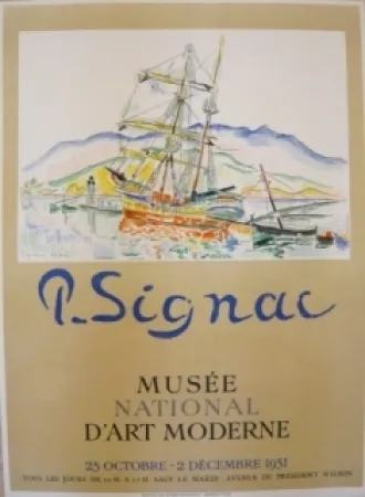 Cartaz Signac - Affiche exposition Musée d'art moderne