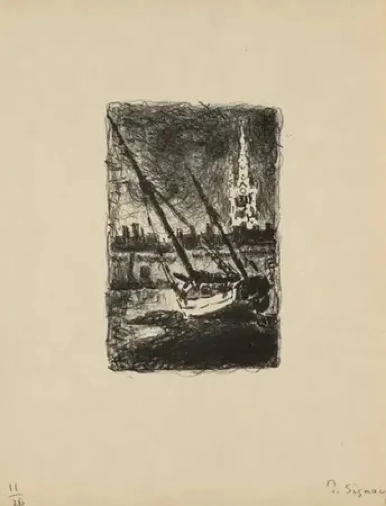 Litografia Signac - Saint MALO I (1927)