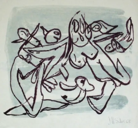 Litografia Silva - Sans titre 1