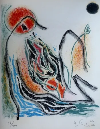 Litografia Singier - Exposition galerie de France 66