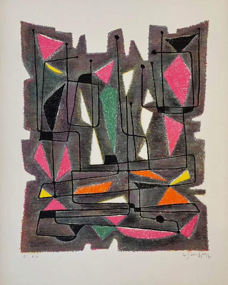 Litografia Singier - Le Fureur de Nicolas de Bocagne 