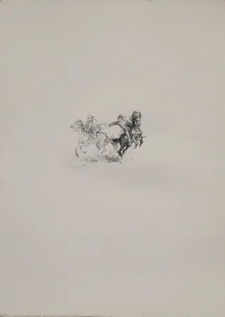 Litografia Slevogt - Die feindlichen Brüder 