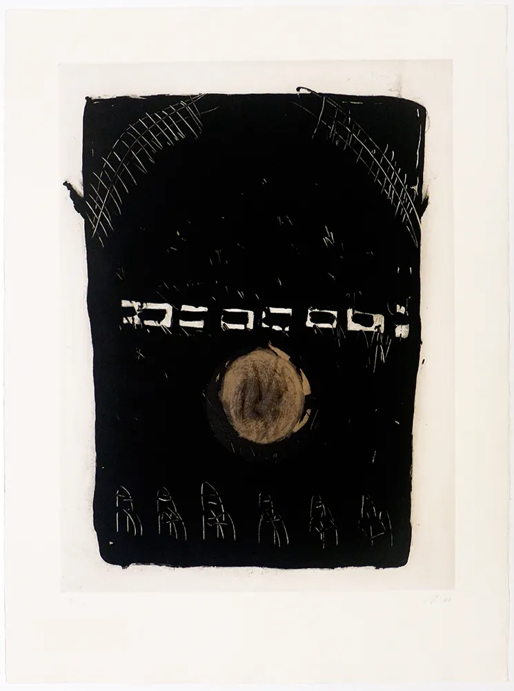 Gravura Solano - Plaça del joc de la pilota I