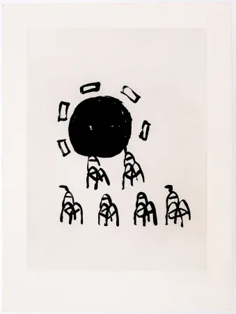 Gravura Solano - Plaça del joc de la pilota IV